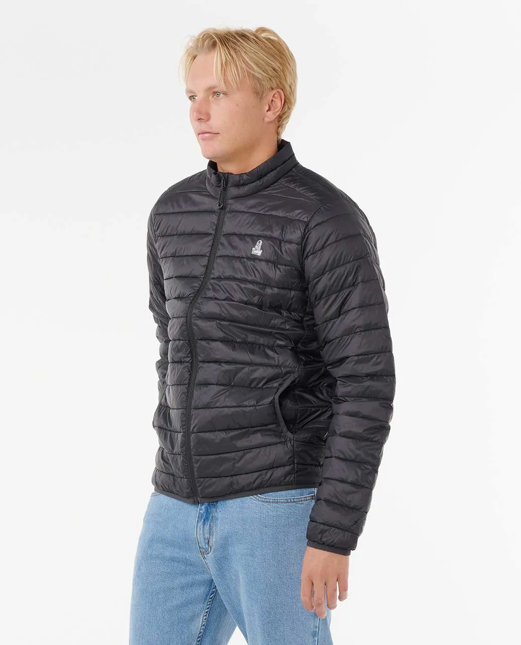 Rip Curl Men's Anti-Series Search Puffer Crew Fleece Black 01XMJA-0090 - Image 3