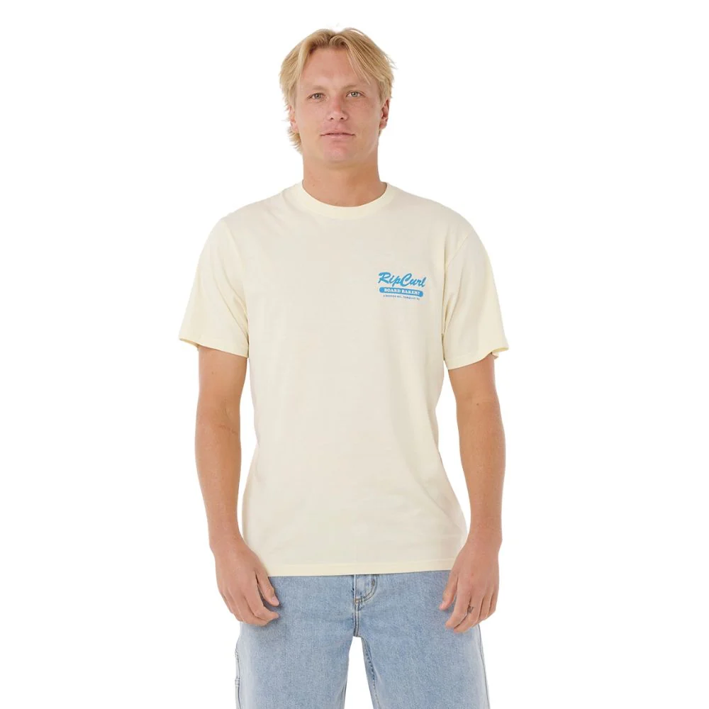 Rip Curl Men's Board Bakery T-Shirt Lemon Ice 0U7MTE-15