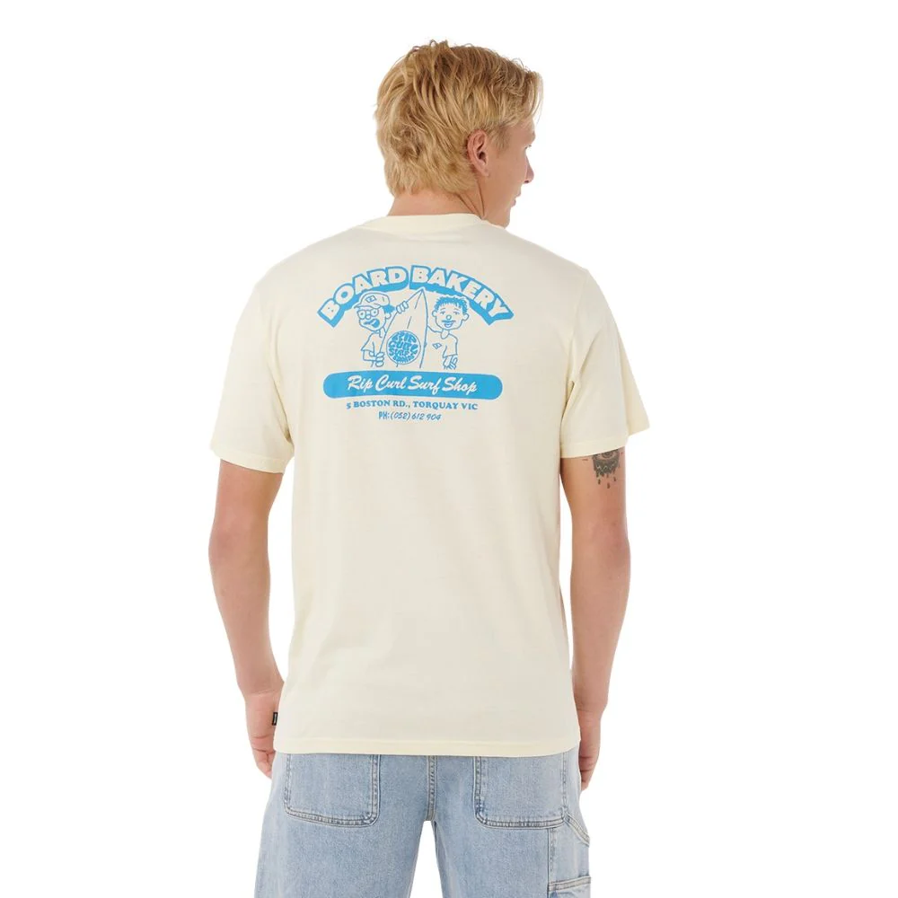 Rip Curl Men's Board Bakery T-Shirt Lemon Ice 0U7MTE-15 - Image 2