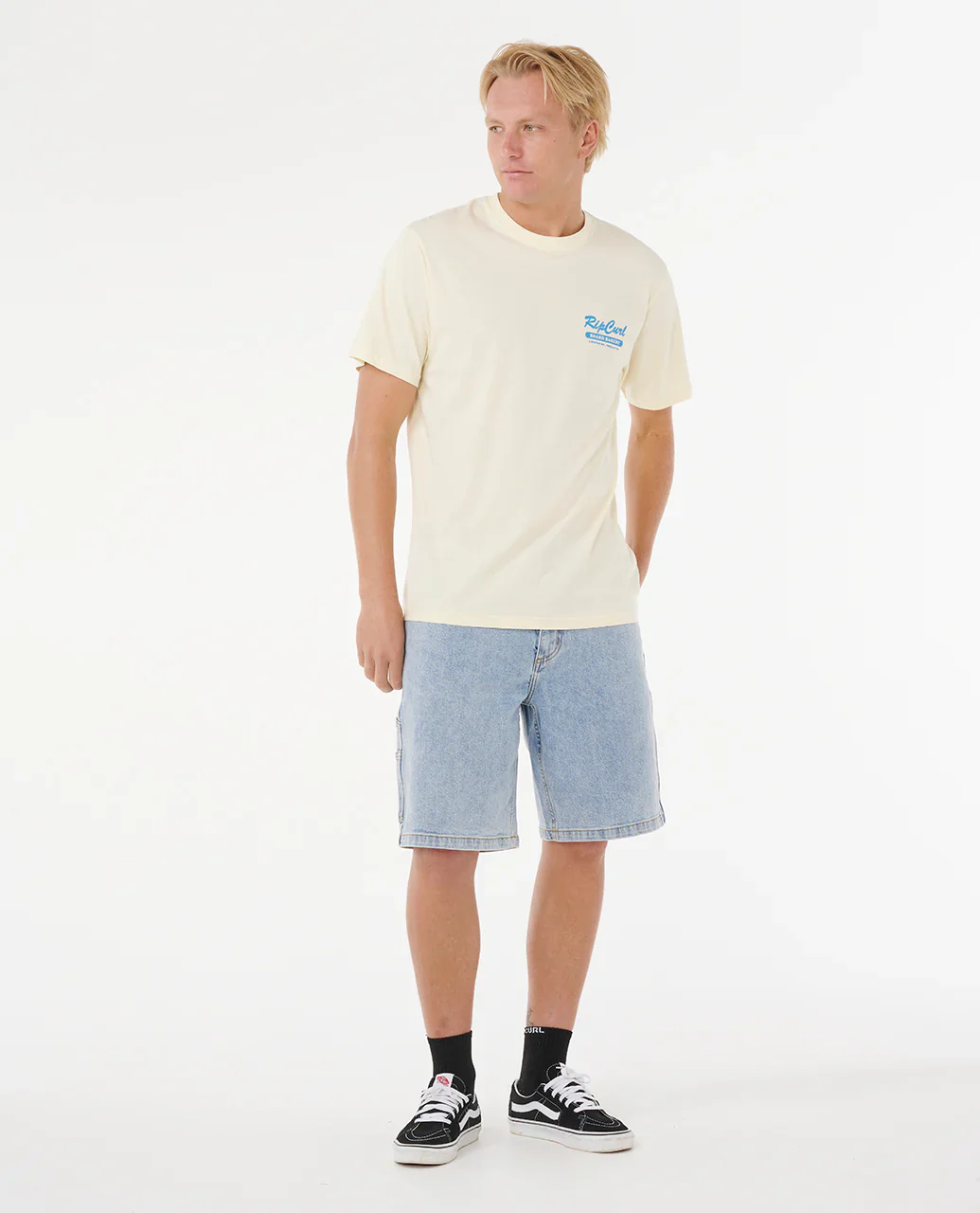 Rip Curl Men's Board Bakery T-Shirt Lemon Ice 0U7MTE-15 - Image 3