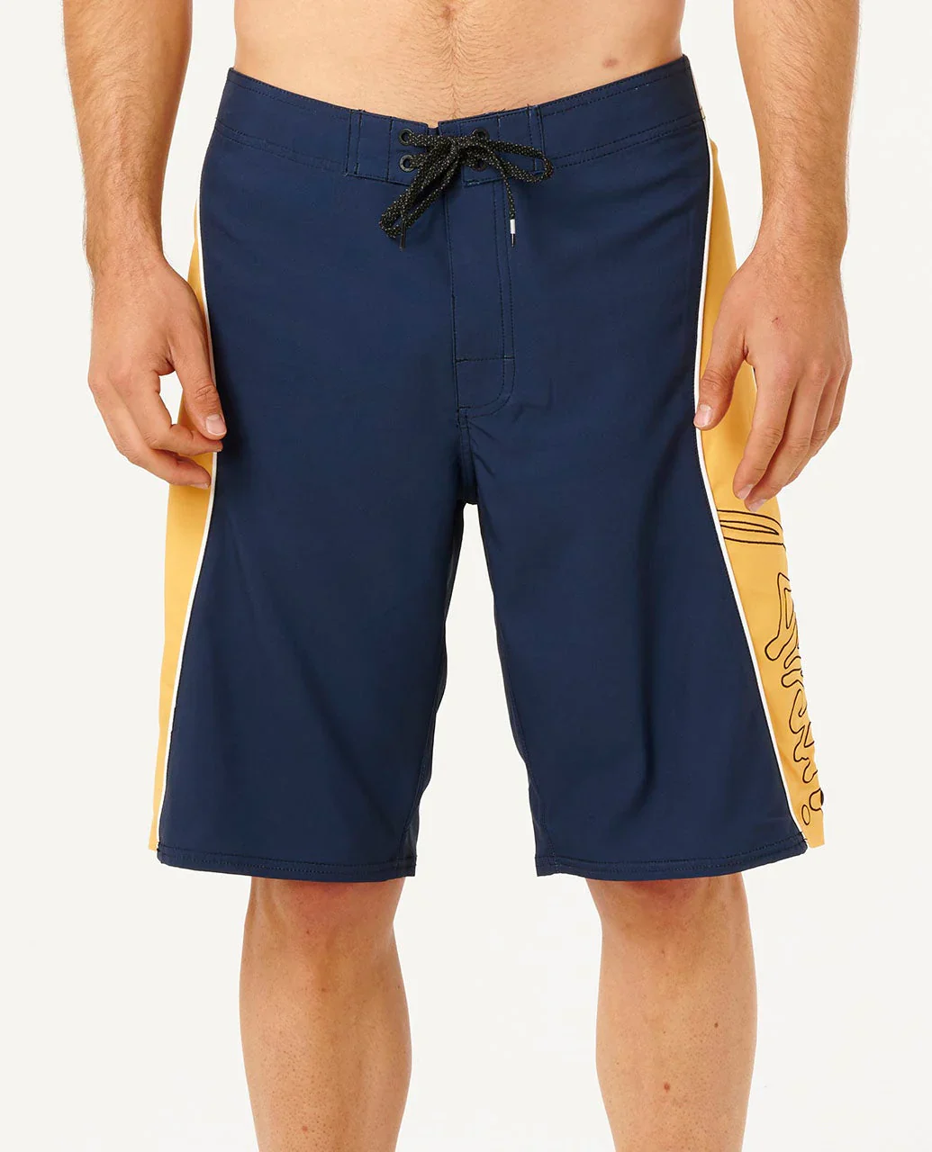 Rip Curl Men's Mirage Panel Beater Boardshort Navy/Yellow 0EWMBO-0213