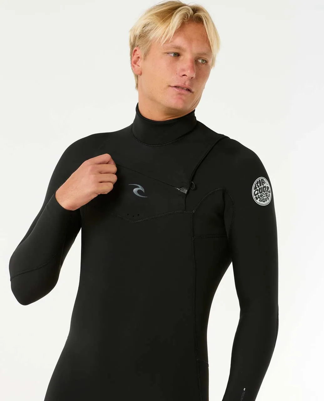 Rip Curl Men's Dawn Patrol 4/3 Chest Zip Wetsuit Black 16QMFS-0090 - Image 4