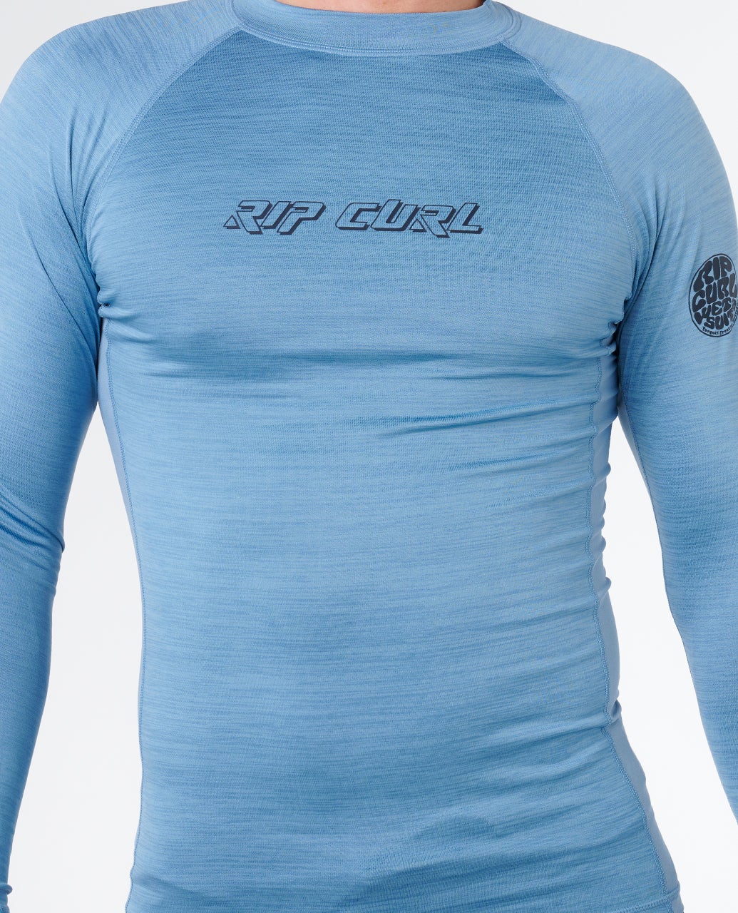 Rip Curl Men's Dawn Patrol UPF Perf Long Sleeve Rash Vest Faded Denim 16BMRV_4737 - Image 5