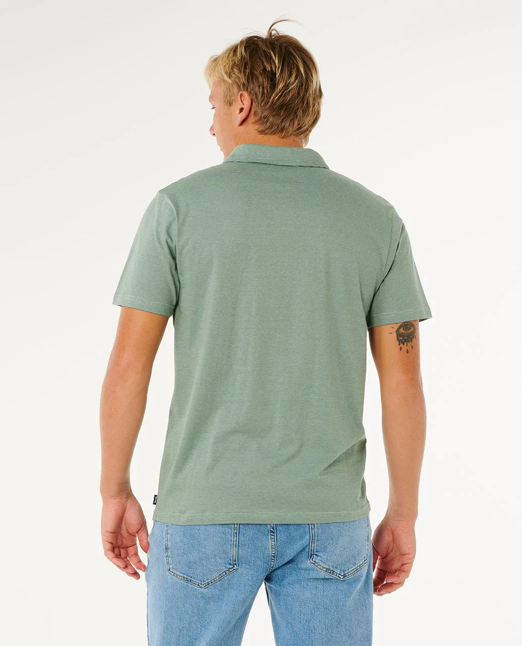 Rip Curl Men's Easy As Polo T-Shirt Aloe 00HMPO_3237 - Image 2