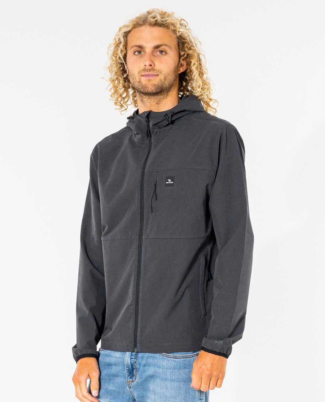 Rip Curl Men's Elite Anti-Series Zip Through Jacket Black CJKAX9-0090 - Image 3