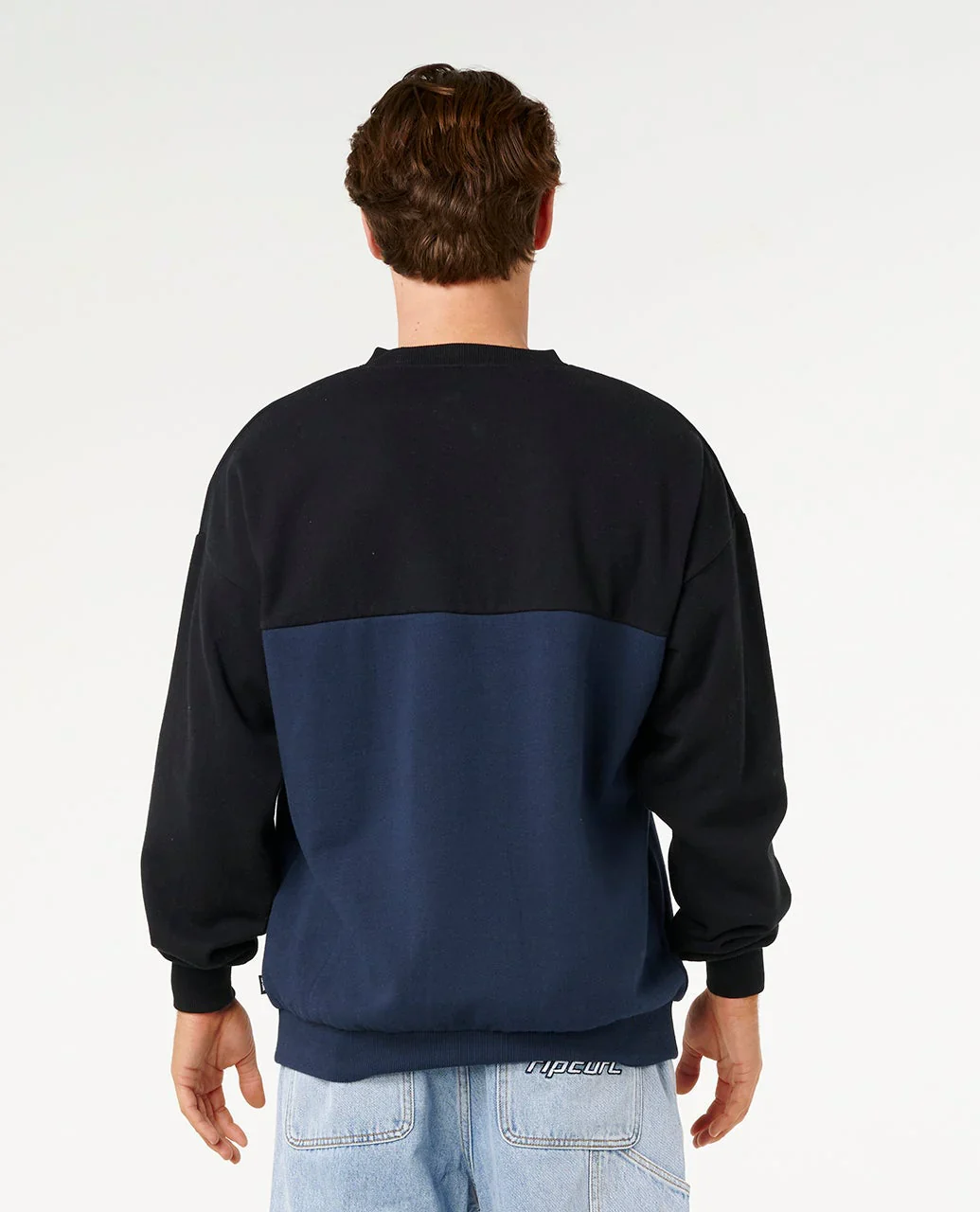 Rip Curl Men's Panel Beater Crew Fleece Black 0BFMFL-0090 - Image 2