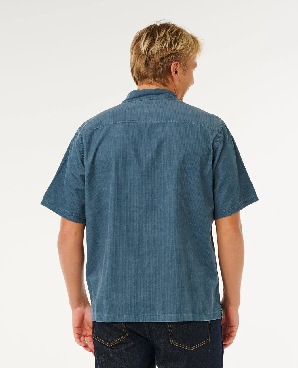 Rip Curl Men's Premium Surf Cord Short Sleeve Shirt Pine Night 06NMSH_2213 - Image 2