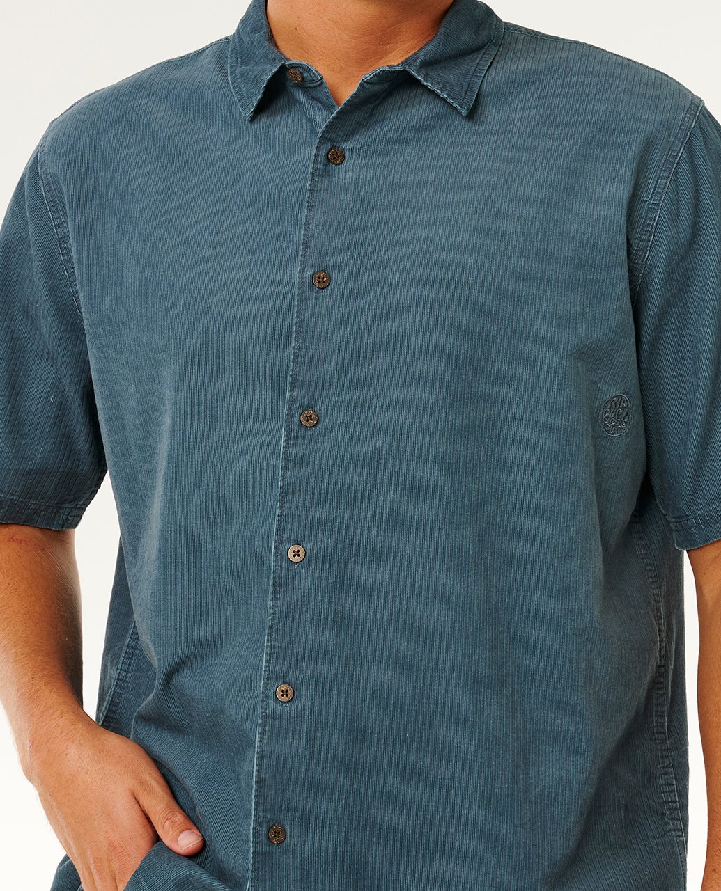 Rip Curl Men's Premium Surf Cord Short Sleeve Shirt Pine Night 06NMSH_2213 - Image 5