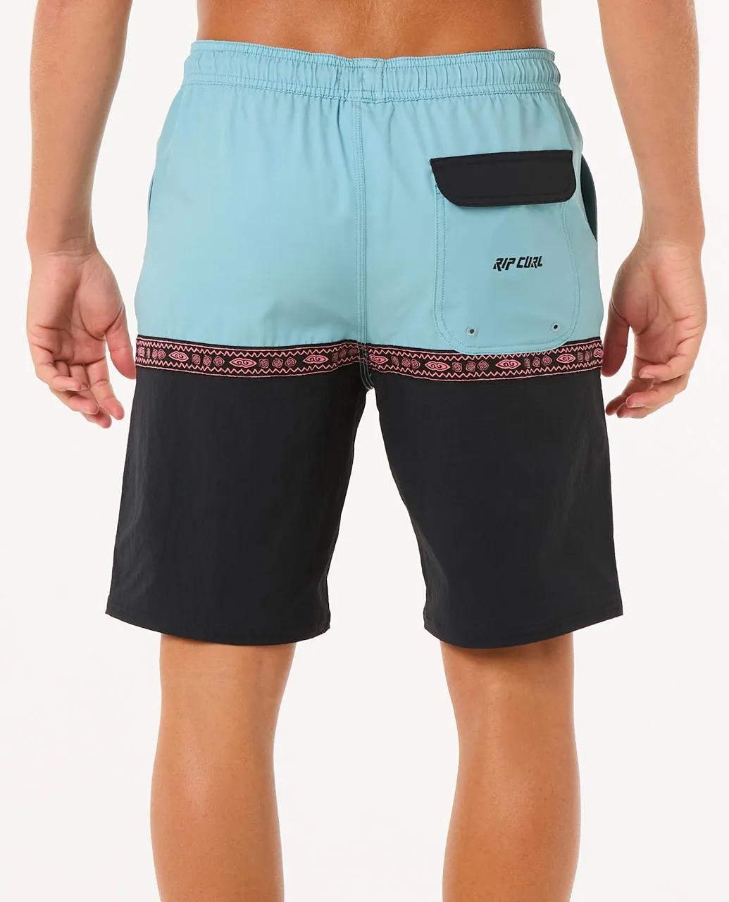 Rip Curl Men's Raw Energy Split Volley Shorts Black 0C3MBO-0090 - Image 2
