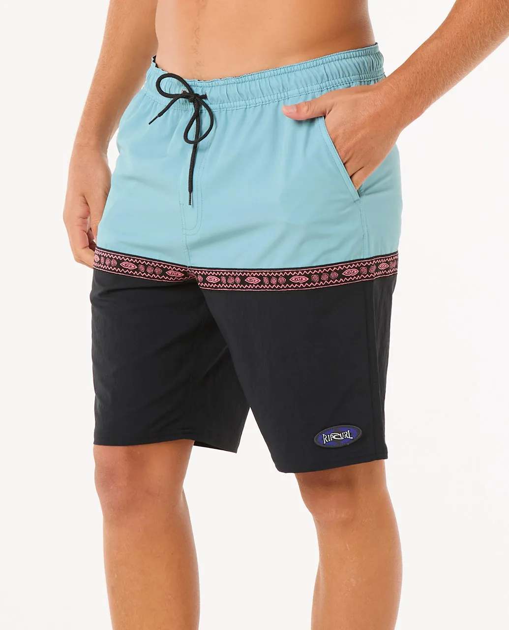 Rip Curl Men's Raw Energy Split Volley Shorts Black 0C3MBO-0090 - Image 3