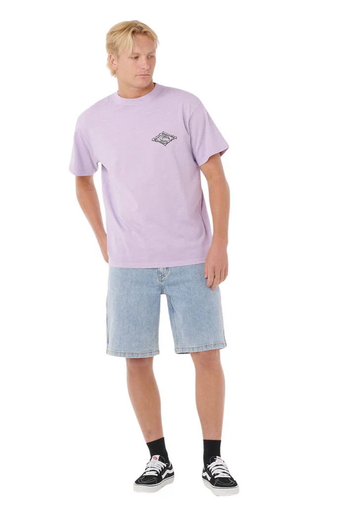 Rip Curl Men's Raw Energy Trash T-Shirt Lavender 0U5MTE-2362 - Image 3