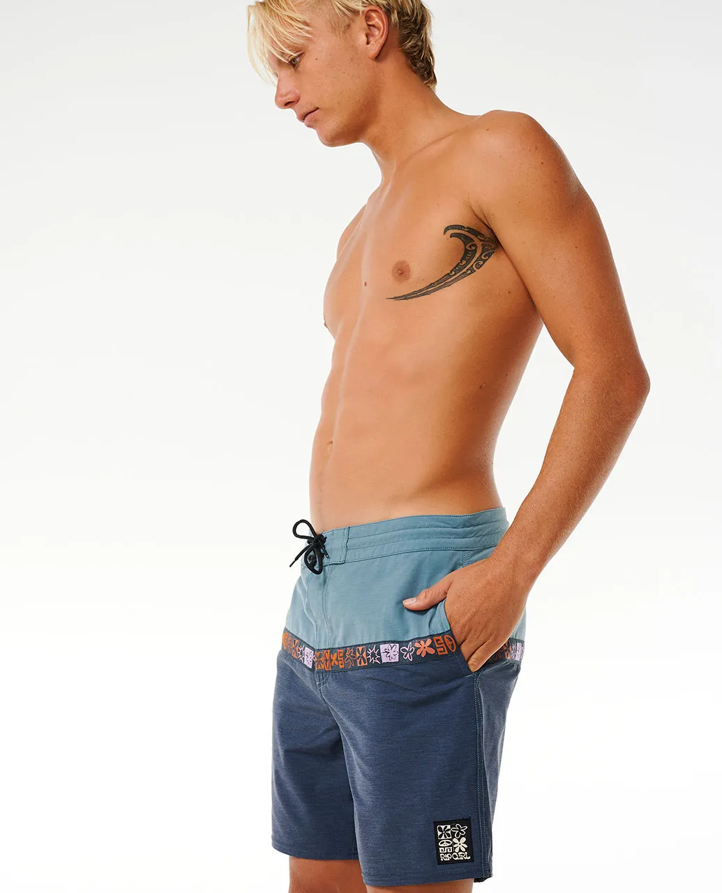 Rip Curl Men's Salt Water Culture Fungi Layday Standard Fit Boardshort Dark Navy 087MBO-0291 - Image 3