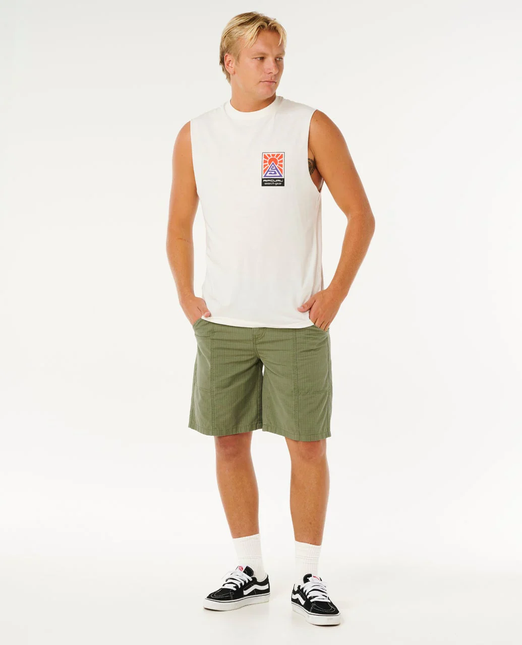 Rip Curl Men's Search Dawn Muscle Bone 10PMTE_3021 - Image 3