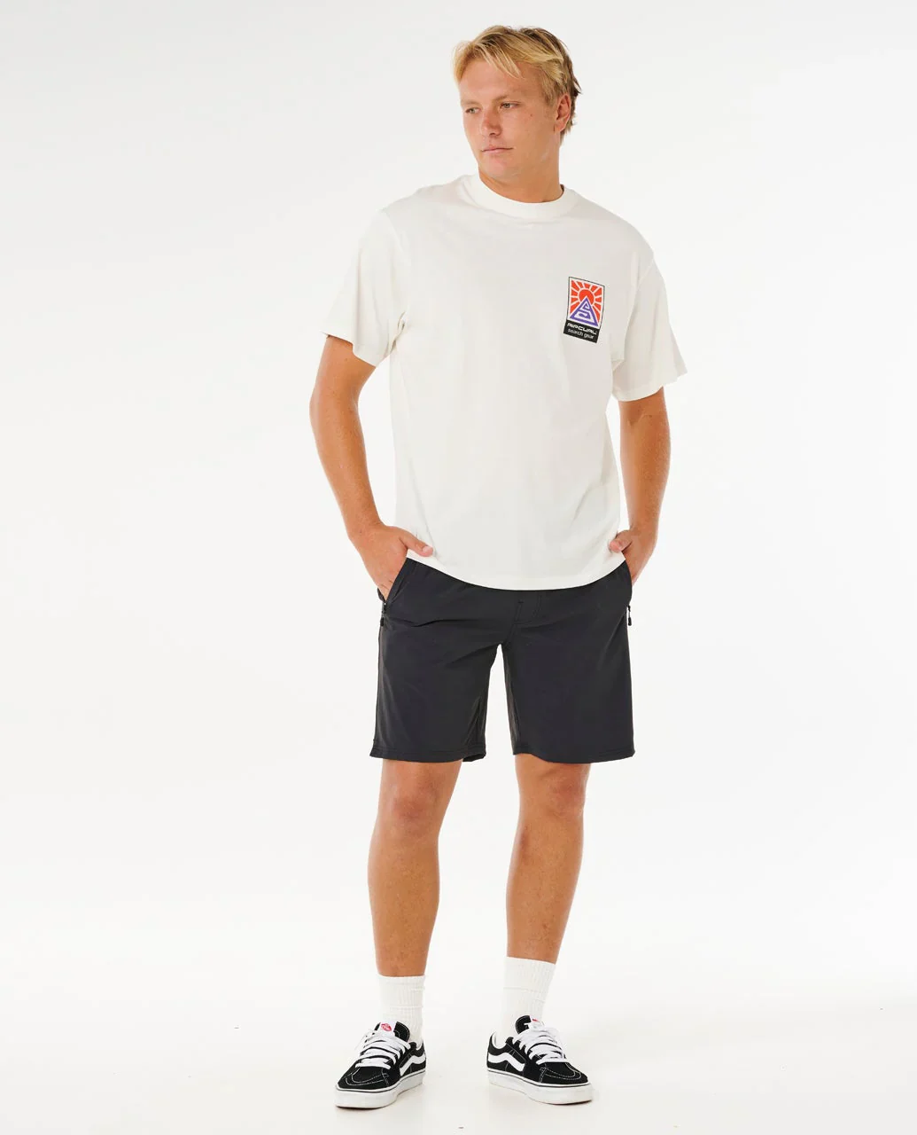 Rip Curl Men's Search Dawn T-Shirt Bone 10OMTE_3021 - Image 4