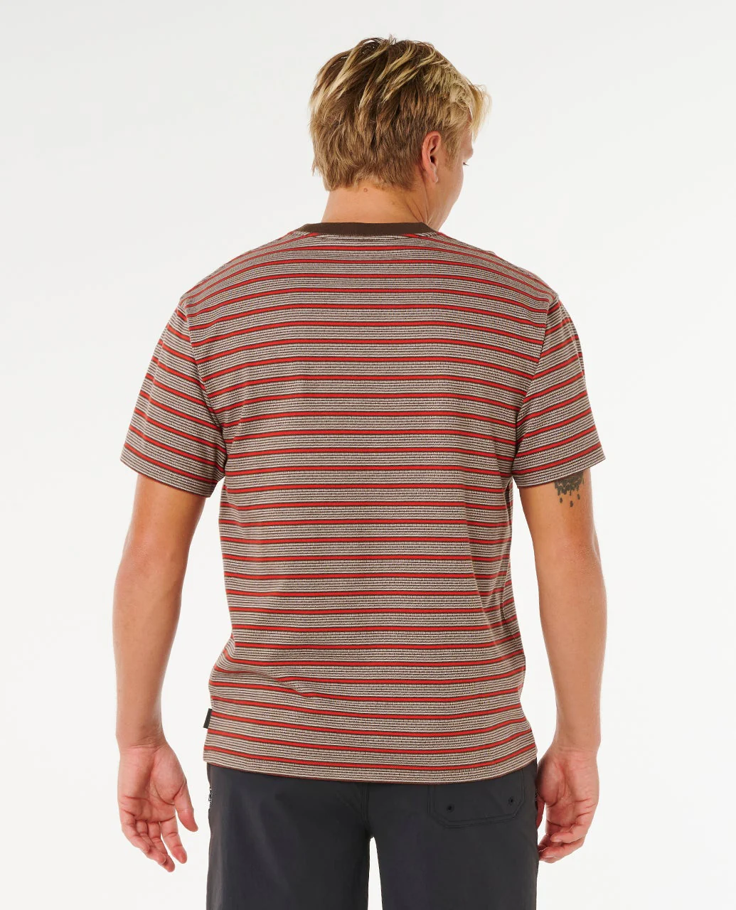 Rip Curl Men's Search Stripe T-Shirt Coffee 0THMTE-0005 - Image 3