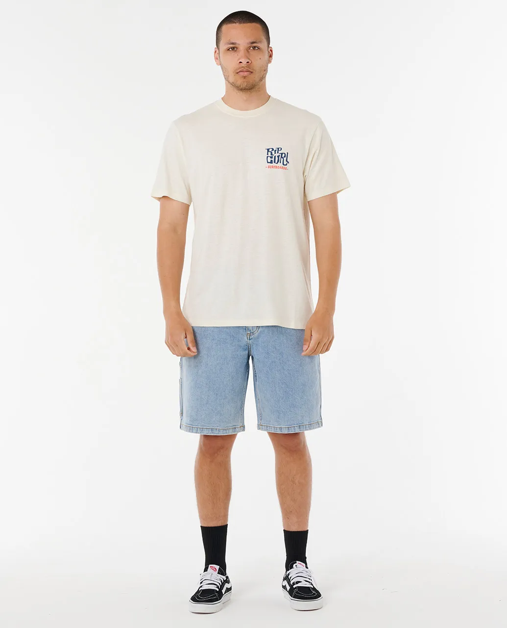 Rip Curl Men's Shaper Address T-shirt Bone 0VVMTE-3021 - Image 3