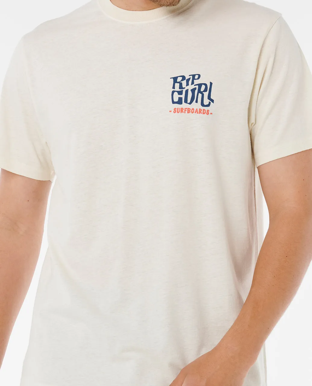 Rip Curl Men's Shaper Address T-shirt Bone 0VVMTE-3021 - Image 5