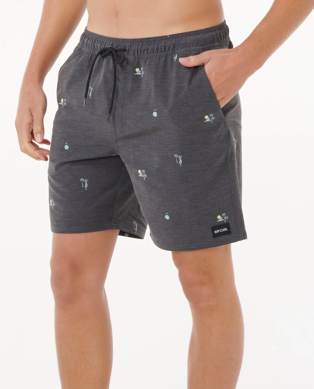 Rip Curl Men's Skelly Breach Volley Boardshorts Black 0CZMBO_0090 - Image 5