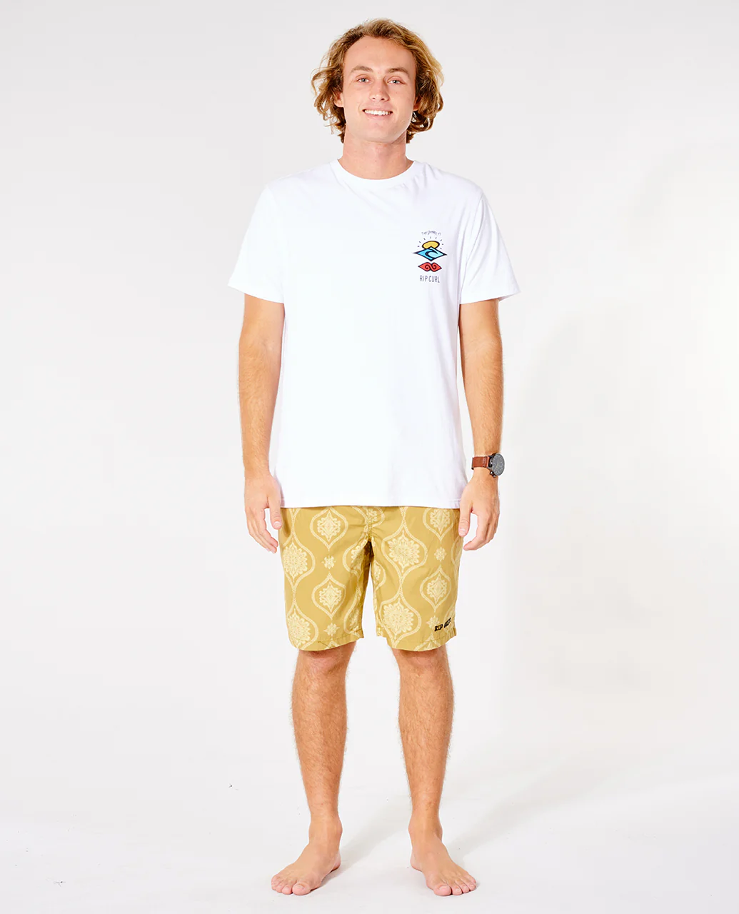 Rip Curl Salt Water Culture Volley Vintage Yellow CWAOG9-8872 - Image 4