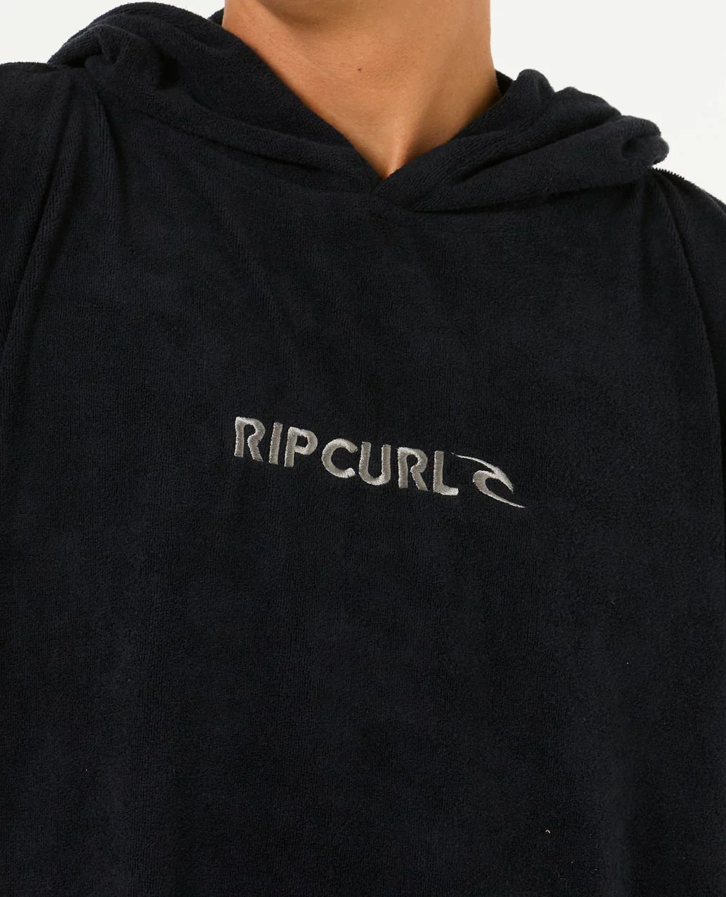 Rip Curl Unisex Brand Hooded Towel Poncho 180 - 65cm Black/Grey 00ZMTO_0097 - Image 4
