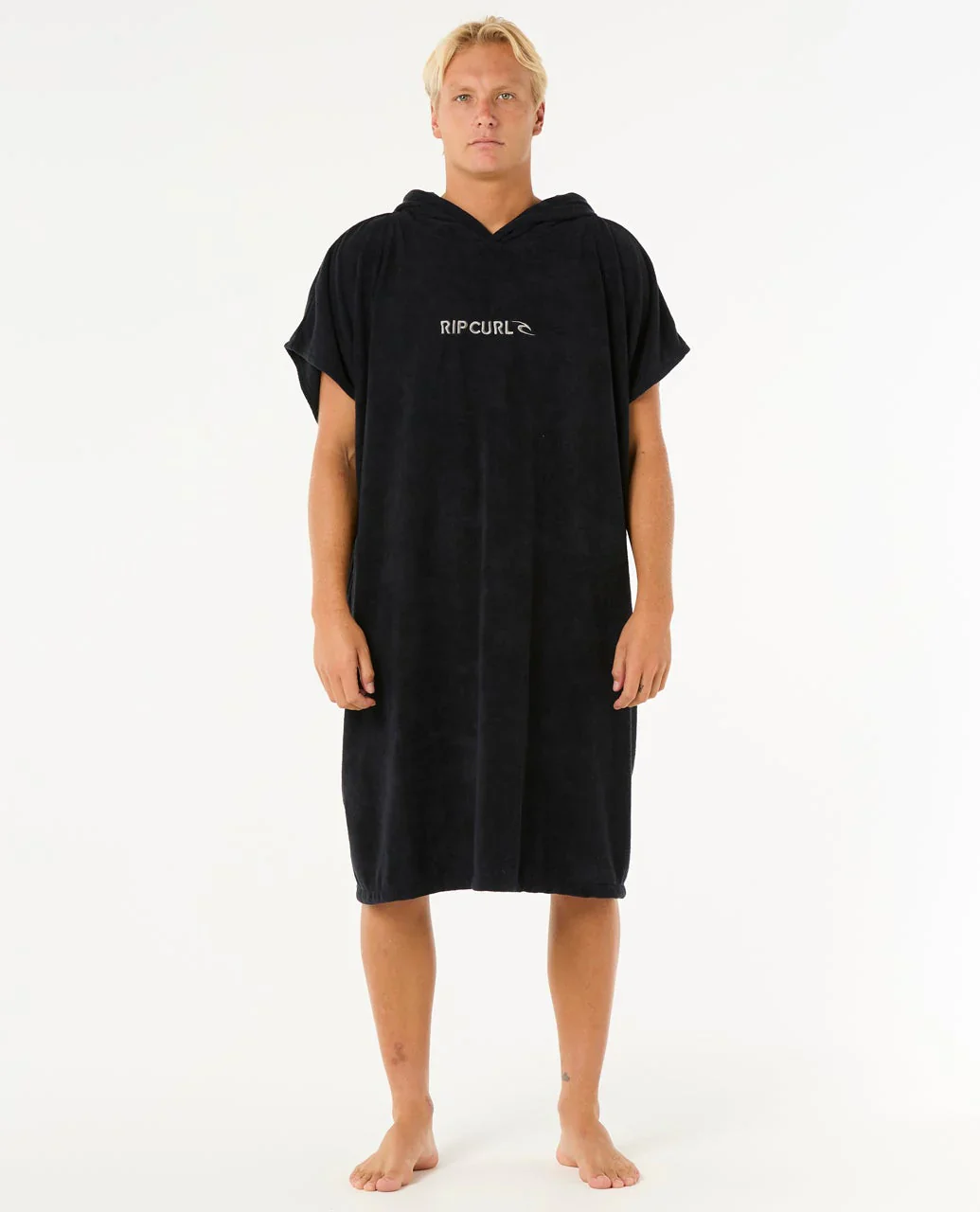 Rip Curl Unisex Brand Hooded Towel Poncho 180 - 65cm Black/Grey 00ZMTO_0097 - Image 6
