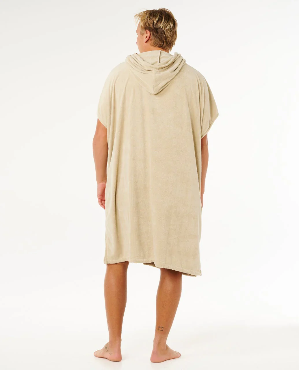 Rip Curl Unisex Brand Hooded Towel Poncho 180 - 65cm Khaki 00ZMTO_0064 - Image 3