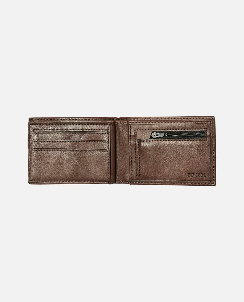 Rip Curl Unisex Corpawatu Icon PU Slim Wallet Black/Tan 01CMWA_5140 - Image 3