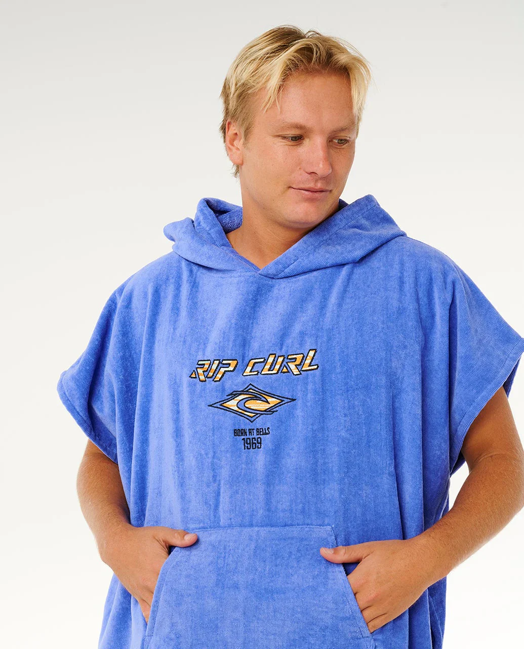 Rip Curl Unisex Logo Hooded Towel Poncho 104cm Blue Haze 00GMTO_4379 - Image 4