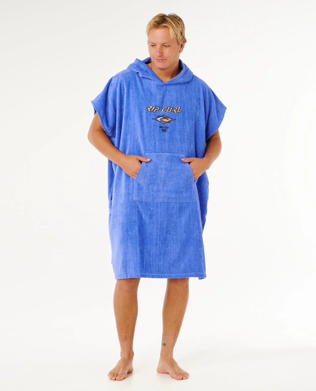 Rip Curl Unisex Logo Hooded Towel Poncho 104cm Blue Haze 00GMTO_4379 - Image 5