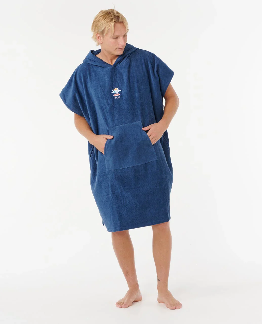 Rip Curl Unisex Logo Hooded Towel Poncho 104cm Navy 00GMTO_0049 - Image 5
