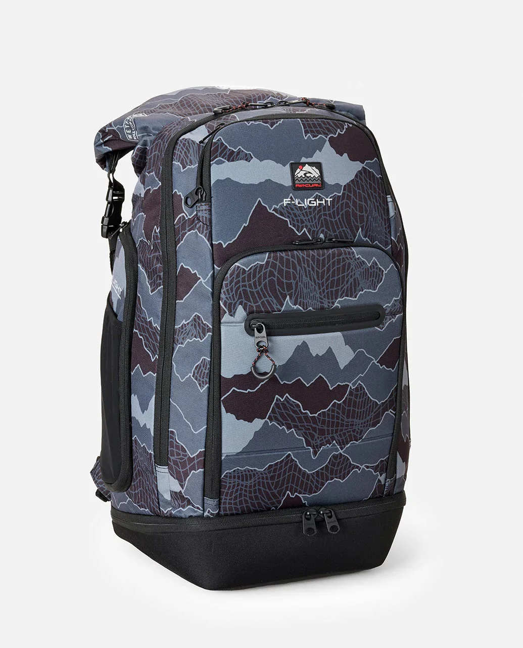 Rip Curl Unisex Search F-Light 45L Surf Backpack Black/Grey 156MBA_0097