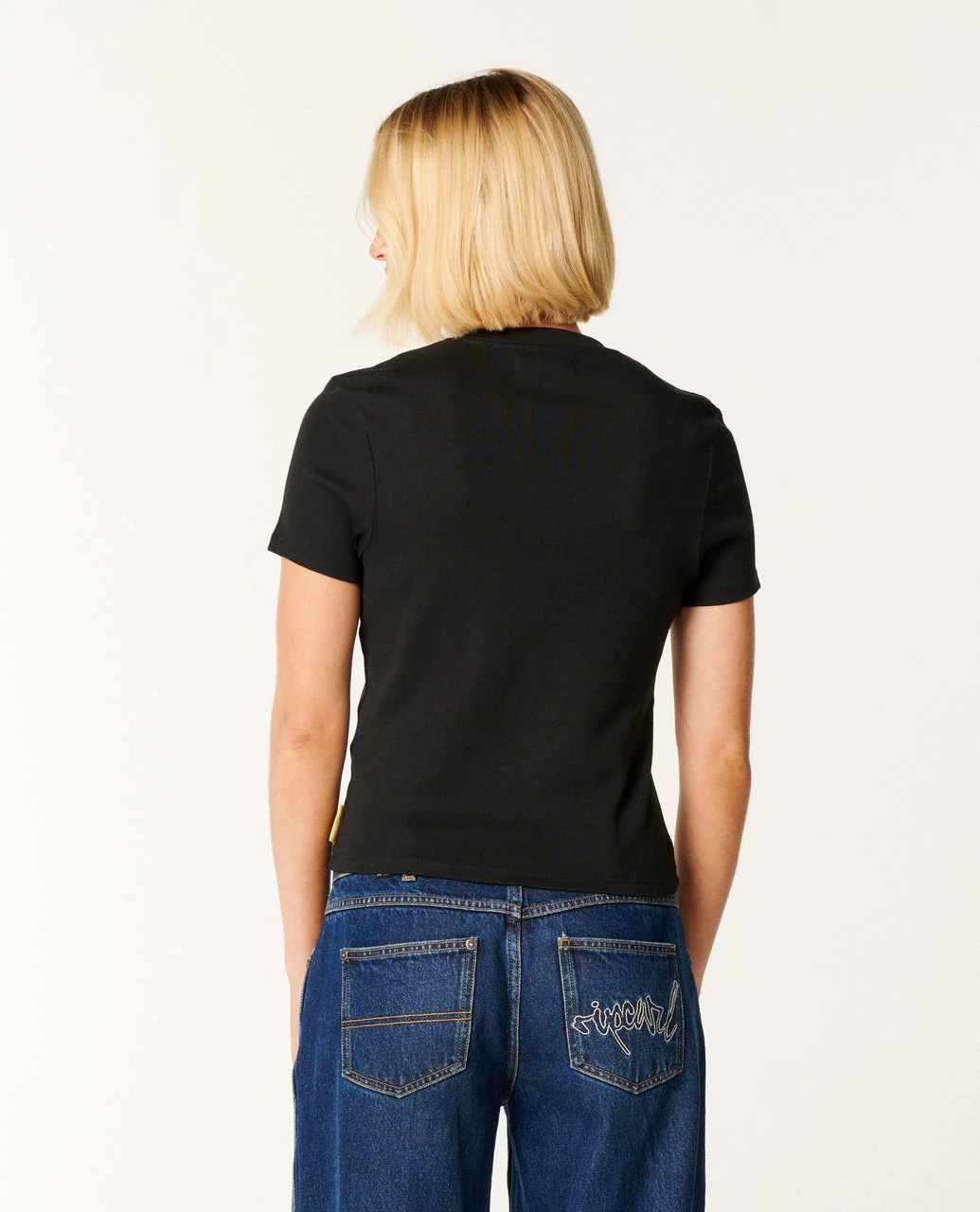 Rip Curl Women's Carioca Fitted Tee Black 0NGWTE-0090 - Image 3