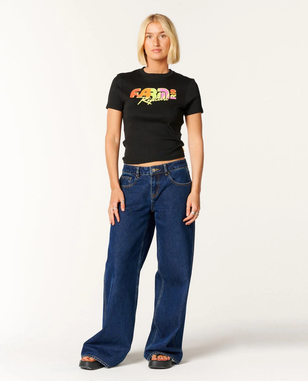 Rip Curl Women's Carioca Fitted Tee Black 0NGWTE-0090 - Image 4
