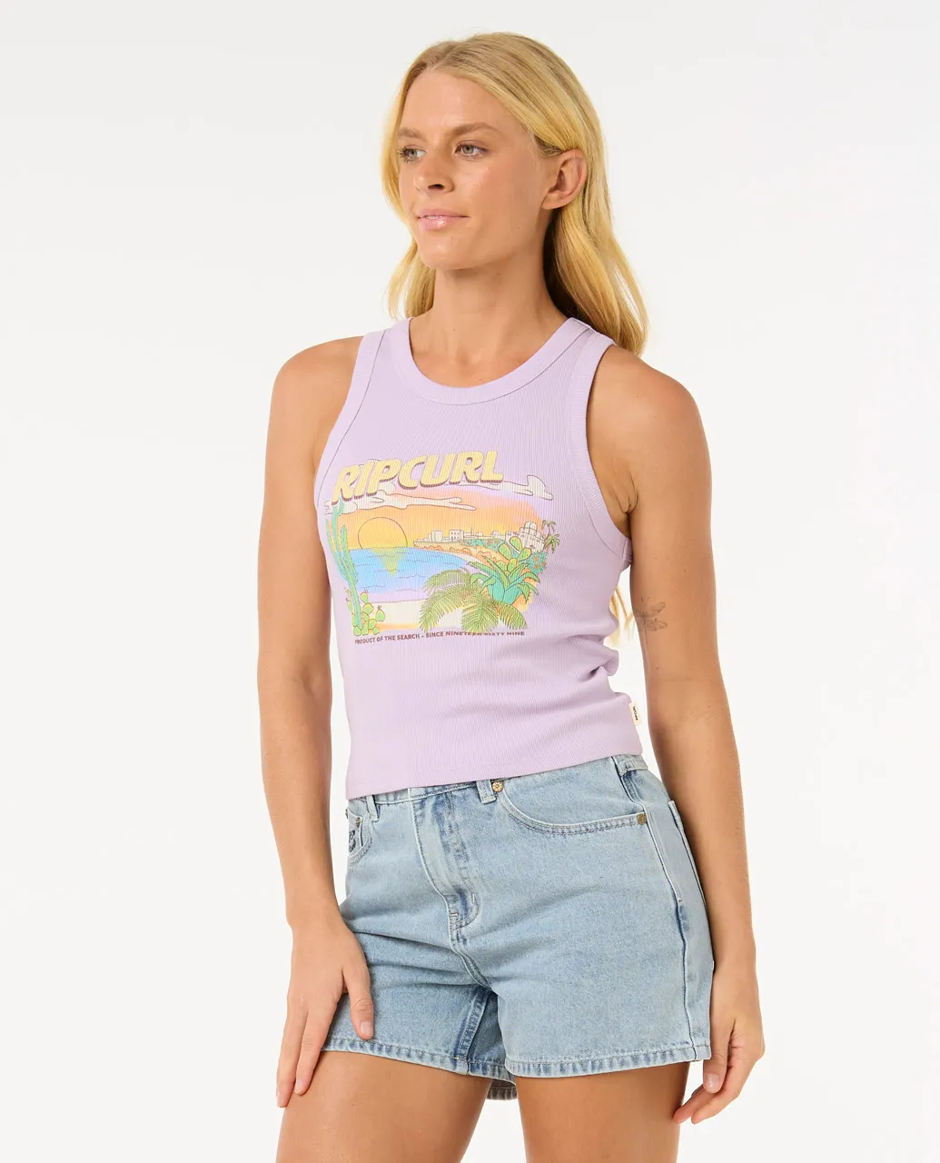 Rip Curl Women's La Paloma Tank Top Lilac 0FGWTE-0108 - Image 3