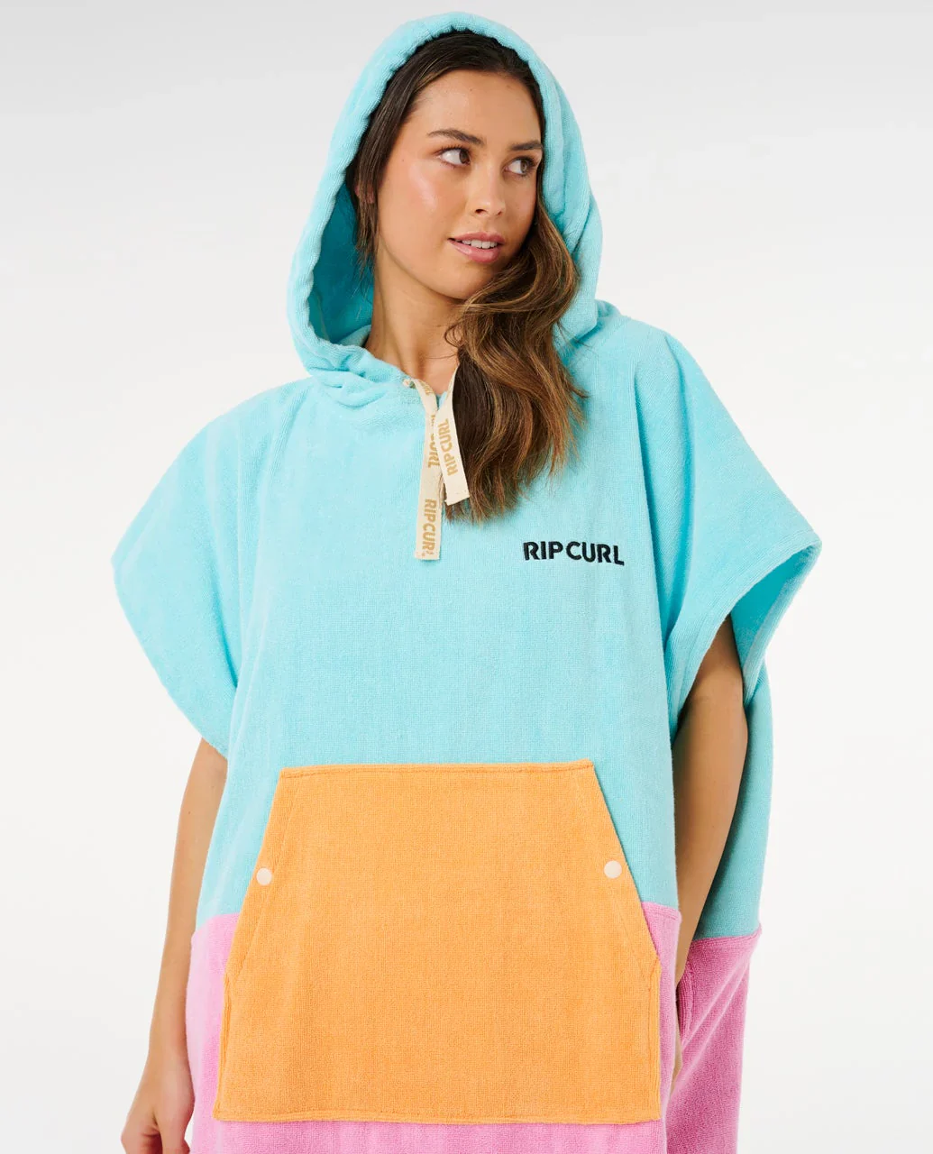 Rip Curl Women's Premium Surf Hooded Towel Poncho 104cm Light Sea Blue 01BWTO_2830 - Image 5