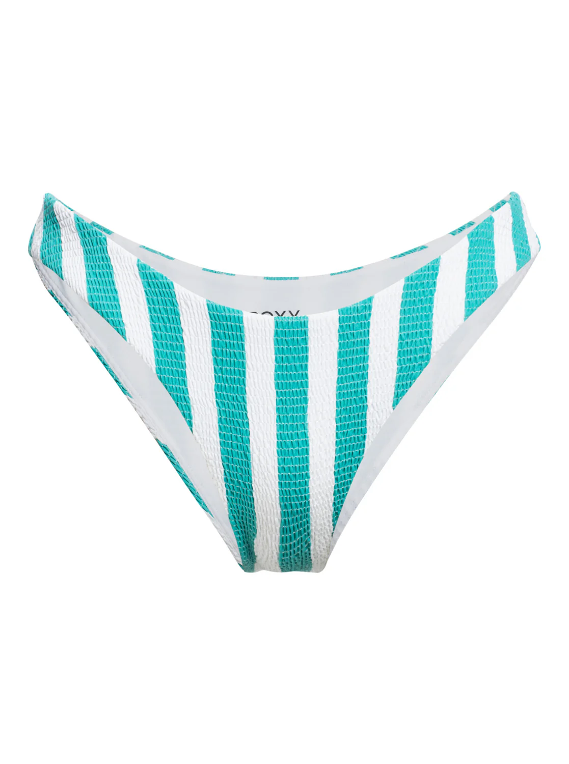 Roxy Blossom Babe Smocked Cheeky Bikini Bottoms Sea Blue S Boldie Stripe ERJX404371-BKH3 - Image 4