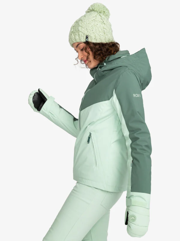 Roxy Free Jet Block Technical Snow Jacket Dark Forest ERJTJ03430-BPG0 - Image 3