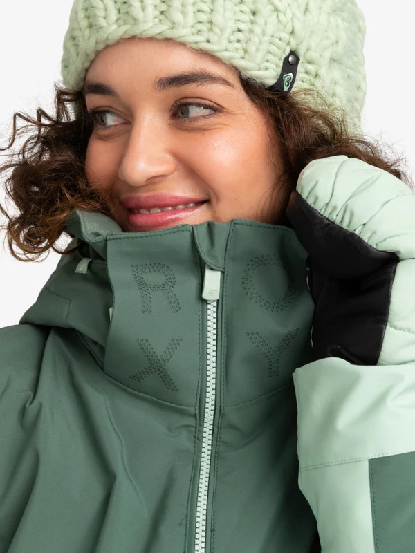 Roxy Free Jet Block Technical Snow Jacket Dark Forest ERJTJ03430-BPG0 - Image 4