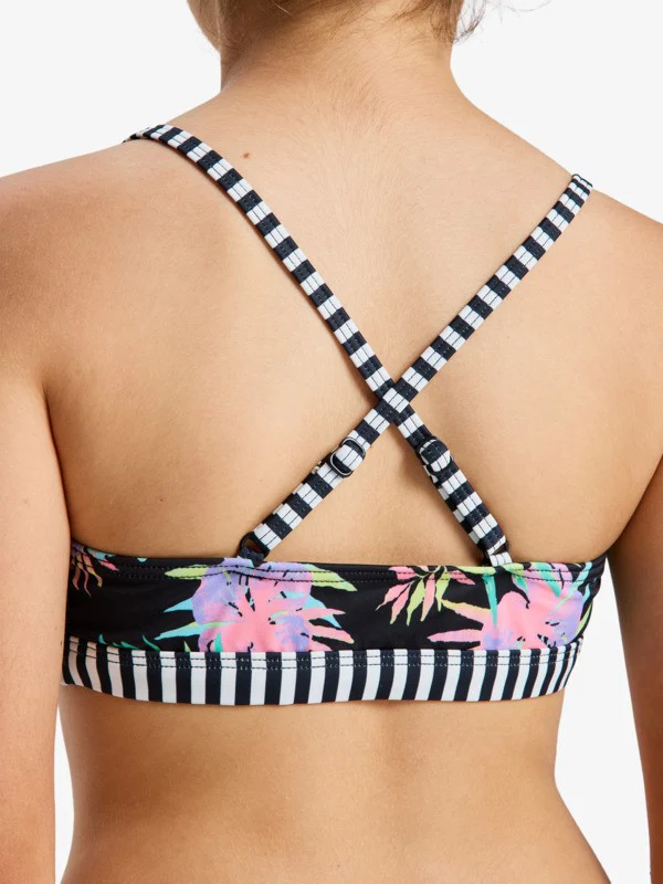 Roxy Kids' Active Triangle Bikini Set (6-16 Years) Anthracite Aquarella Active Rg ERGX203693-XMGB - Image 7