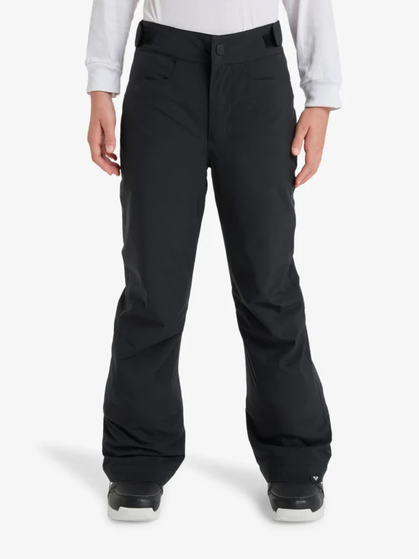 Roxy Kids' Backyard Girl Snow Pants (8-16 Years) True Black ERGTP03059-KVJ0