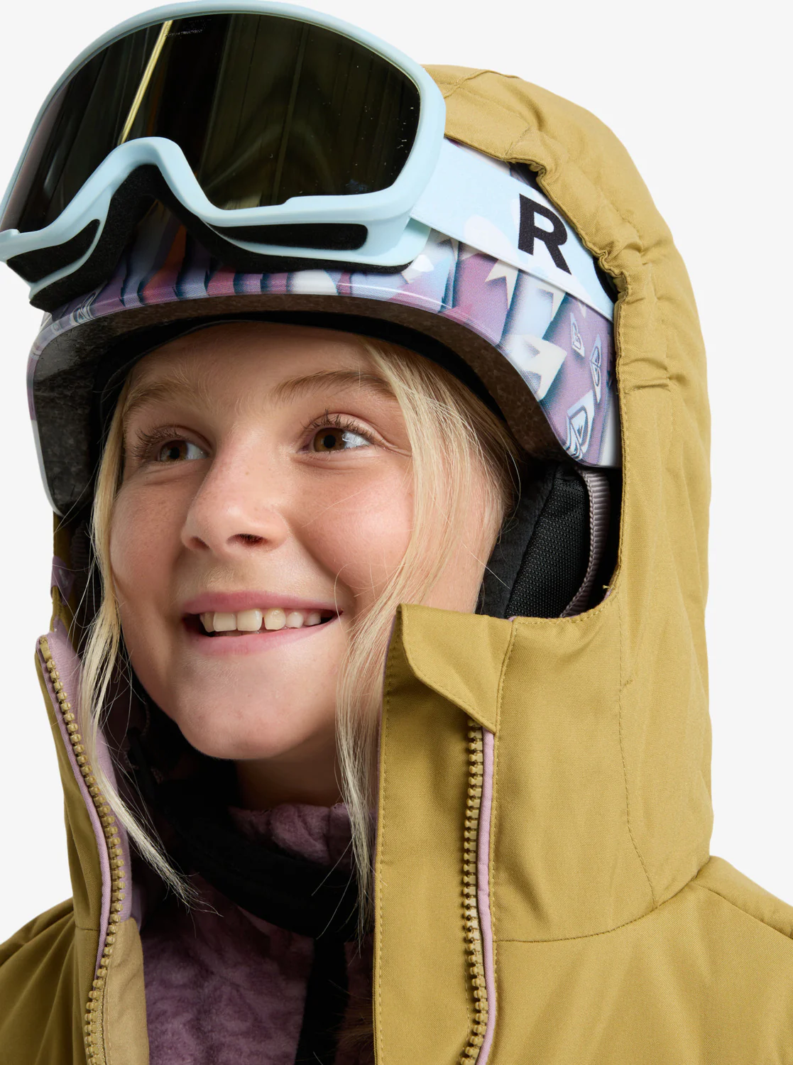 Roxy Kids' Missy Ski/Snowboard Goggles Big Flowers/Clux Ml Lt Blue S3 ERGTG03026-BDF0 - Image 4