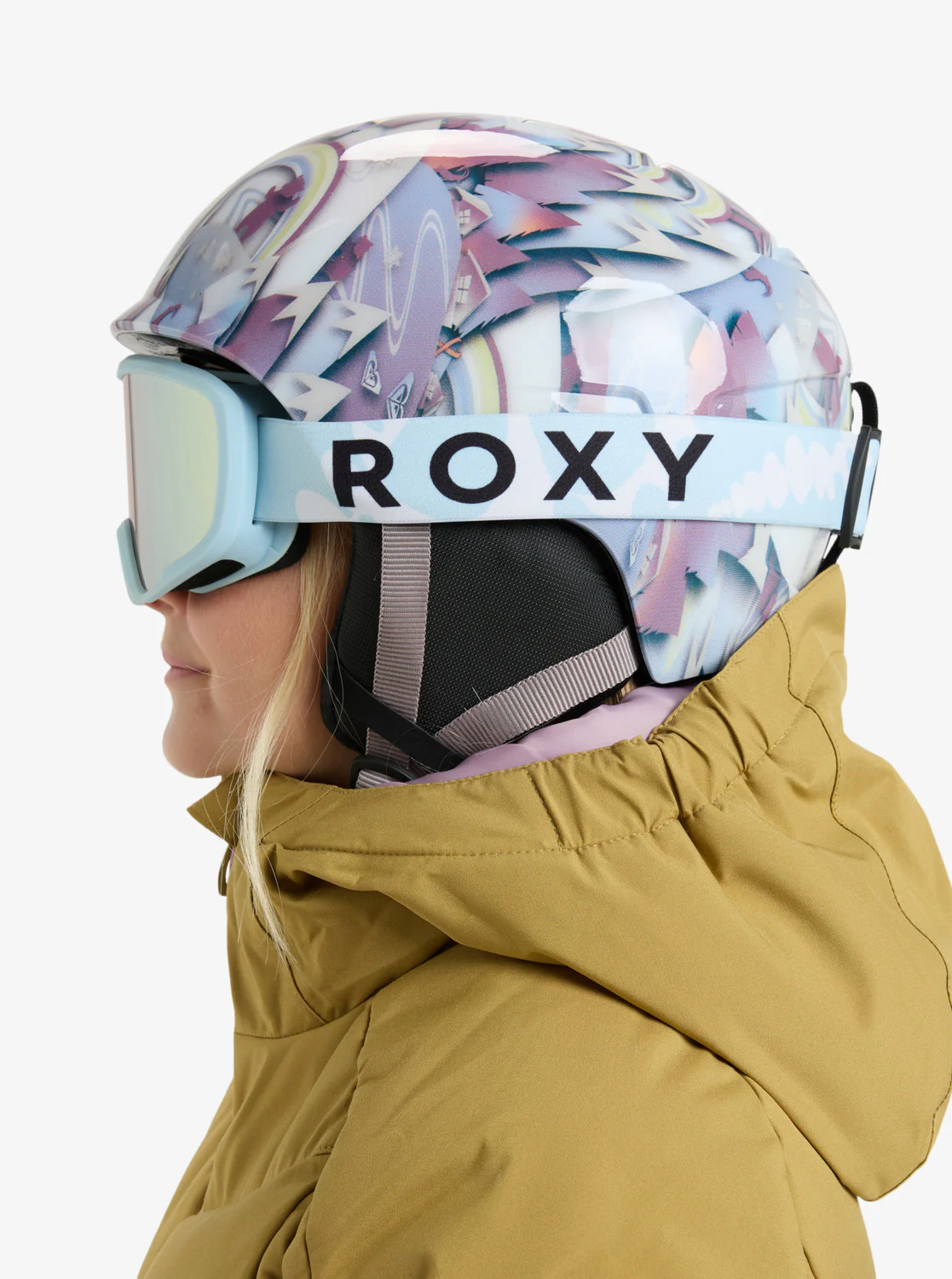 Roxy Kids' Missy Ski/Snowboard Goggles Big Flowers/Clux Ml Lt Blue S3 ERGTG03026-BDF0 - Image 5