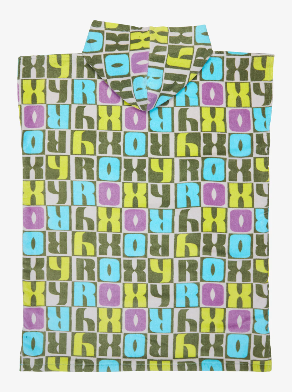 Roxy Kids' Rg Stay Magical Printed Poncho Towel Oil Green Letter Up ERGAA03220-GLD8 - Image 2