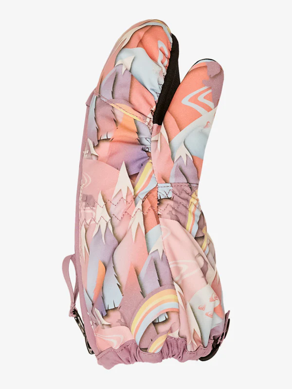 Roxy Kids' Snow Up Mittens Snow Gloves Coral Chic Papercut ERLHN03013-NKN2 - Image 3