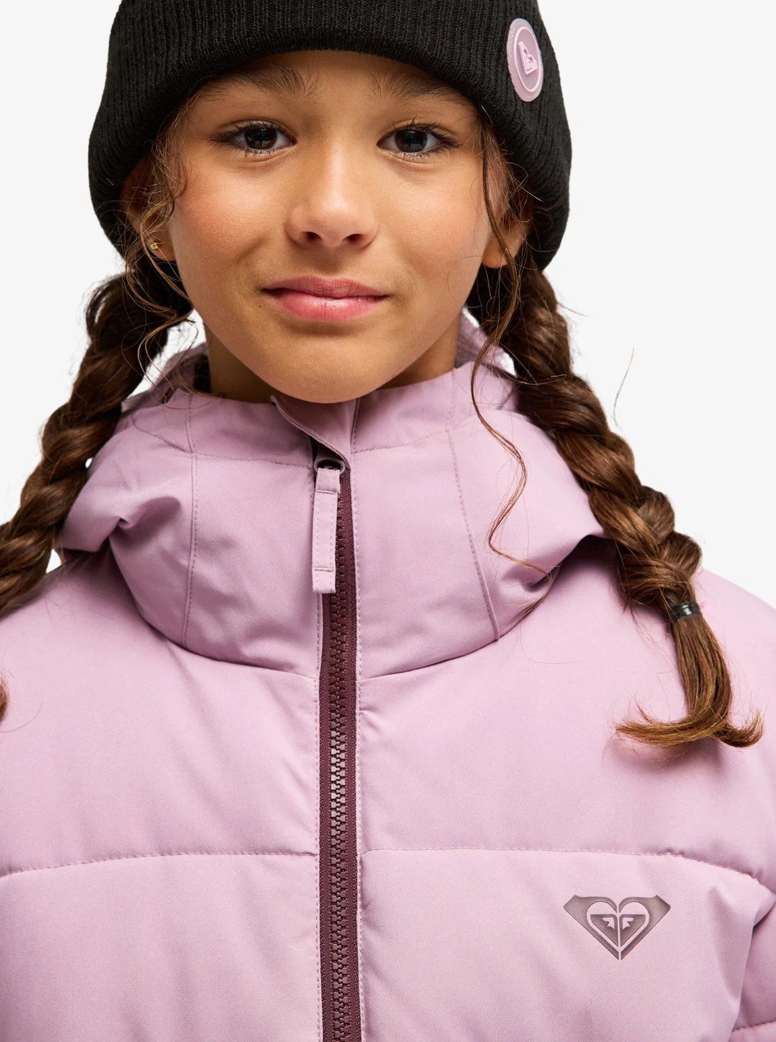 Roxy Kids' Snowyhill Puffy 10K Snow Jacket (8-16 Years) Discreet Mauve ERGTJ03205-MGQ0 - Image 4