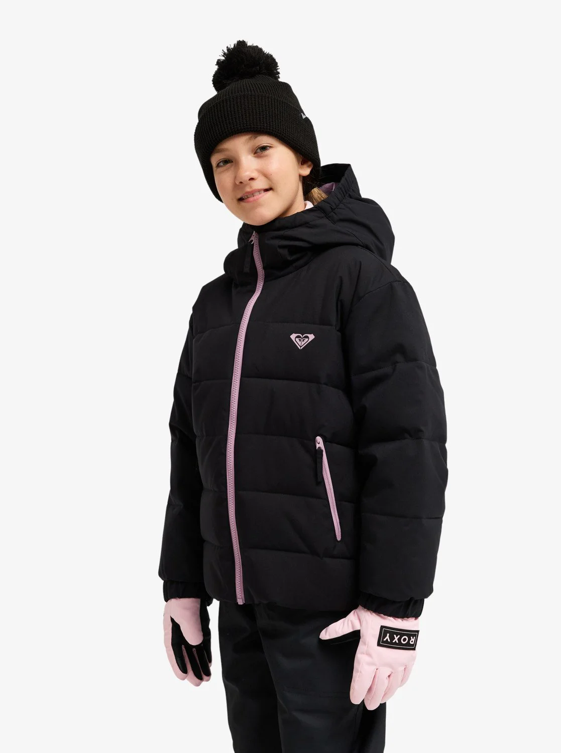 Roxy Kids' Snowyhill Puffy 10K Snow Jacket (8-16 Years) True Black ERGTJ03205-KVJ0 - Image 10