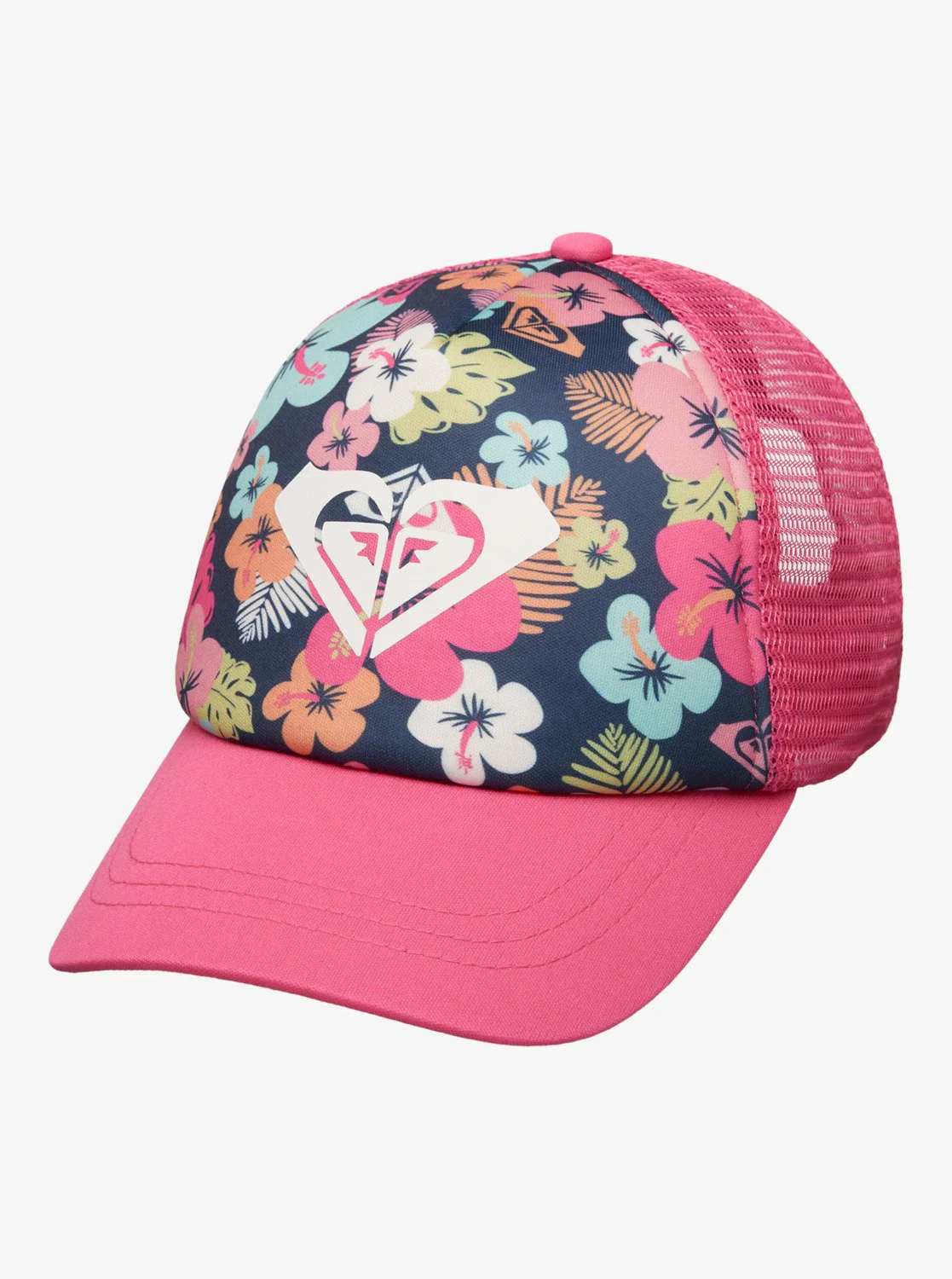 Roxy Kids' Sweet Emotions Trucker Cap Mood Indigo Morning Flowers Tw ERLHA03175-BSP6