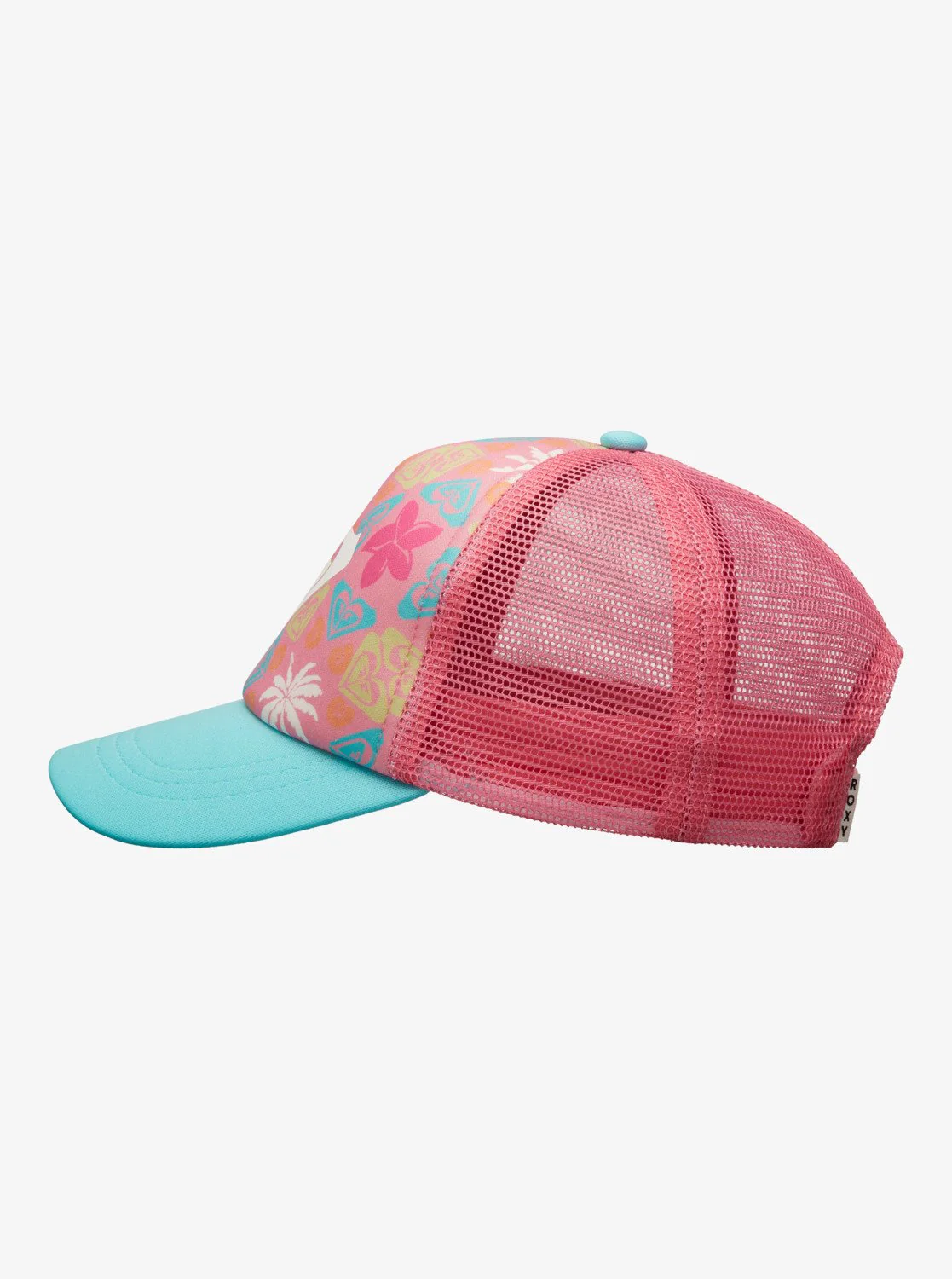 Roxy Kids' Sweet Emotions Trucker Cap Plumeria Hippie Hour Diagonal ERLHA03175-XMGN - Image 4