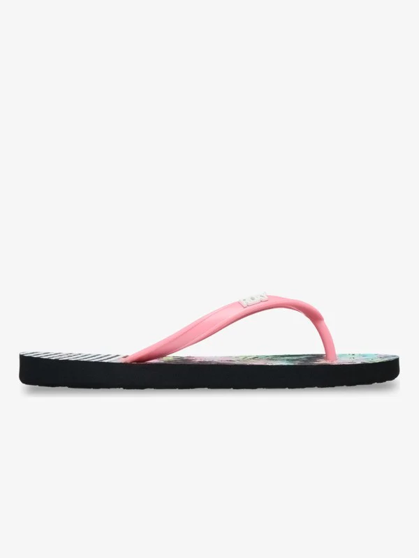 Roxy Kid's Viva Stamp Flip Flops Black Multi ERGL100014-KMI1 - Image 2
