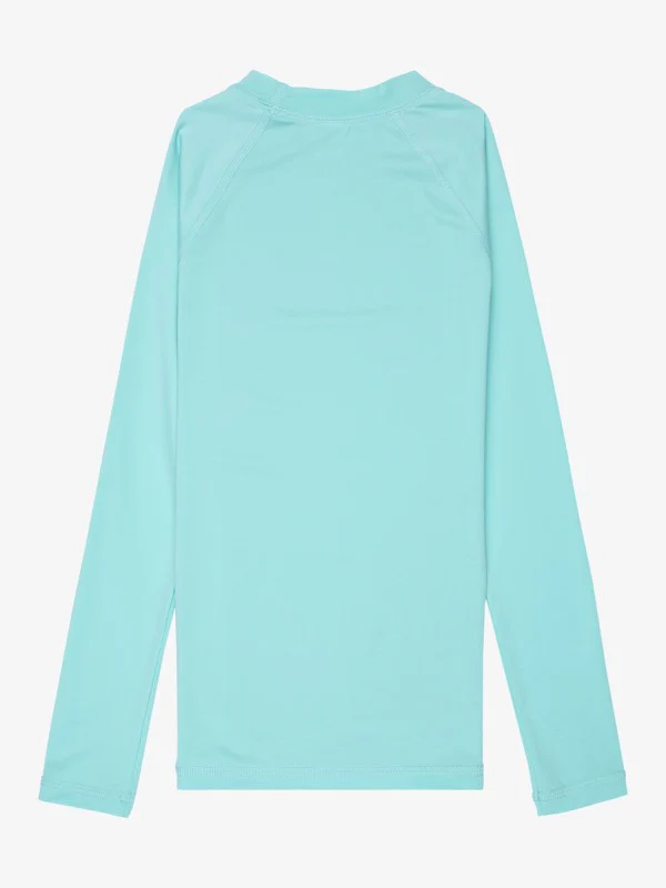 Roxy Kids' Whole Hearted LS Rash Vest Aqua Splash ERGWR03490-BZG0 - Image 2